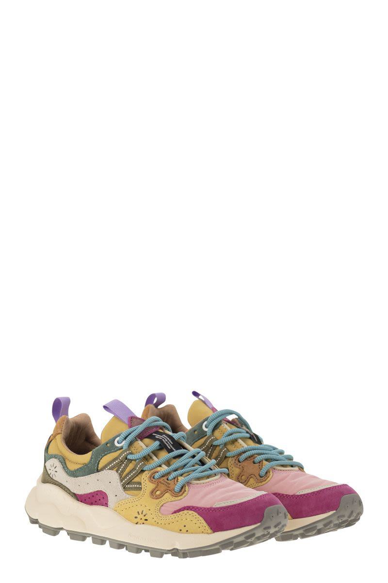 Flower Mountain Yamano 3 - Sneakers i mocka och tekniskt tyg