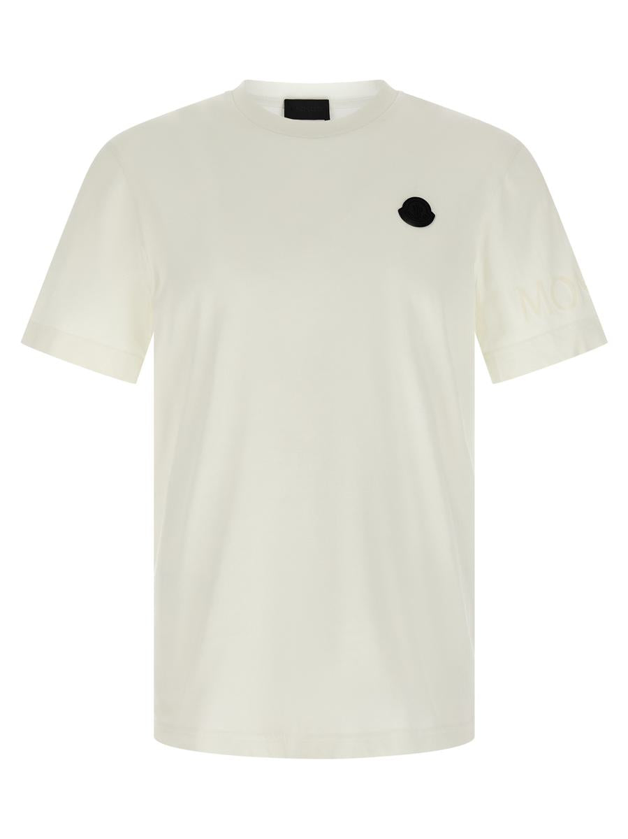 Moncler-t-shirt med logotyp