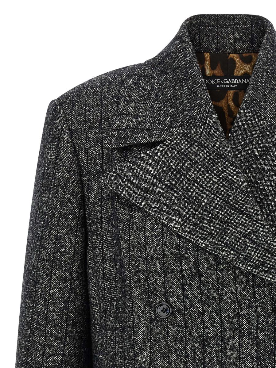 Dolce & Gabbana Randig Ullkavaj