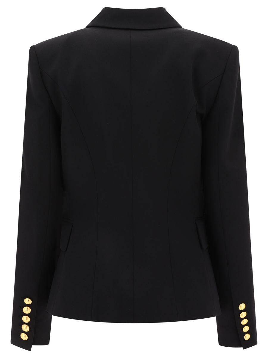 Balmain Dubbelknäppt Ulljacka