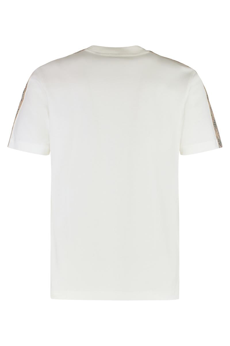 Burberry bomulls-t-shirt med rund hals