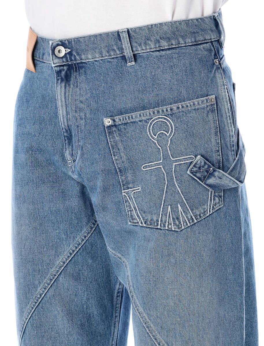 JW Anderson Bomull Twisted Workwear Denimbyxor