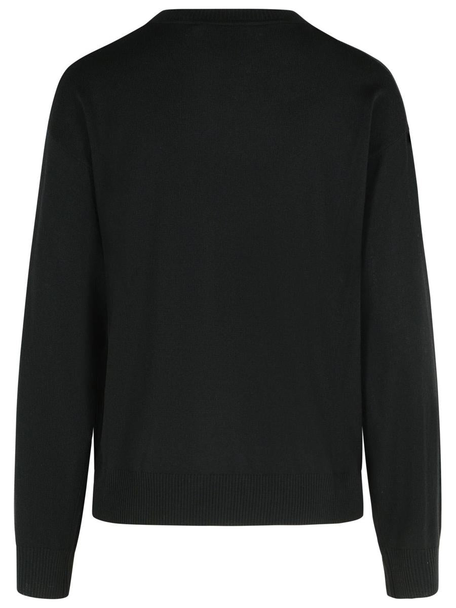 Moschino Jeans Svart Virgin Wool Tröja
