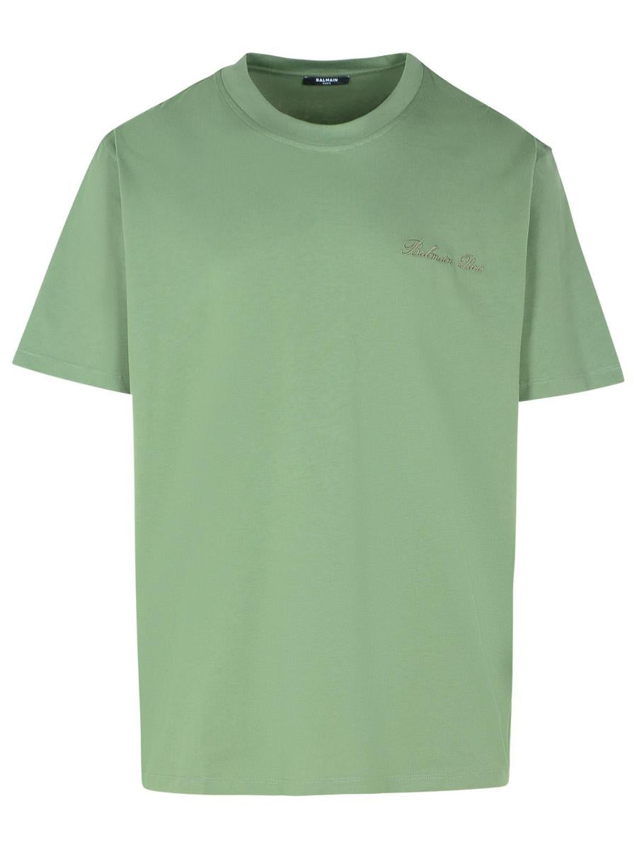 Balmain Grön Bomulls-T-shirt