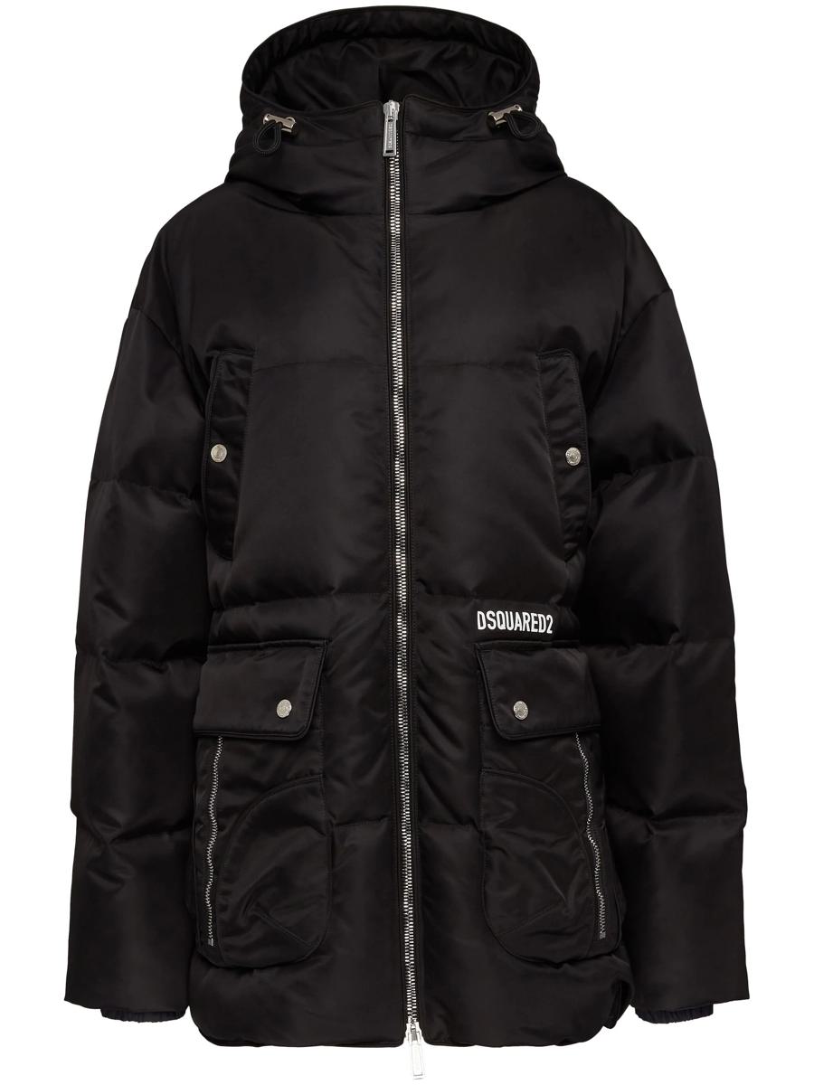 DSQUARED2 Quilted Cap med huva