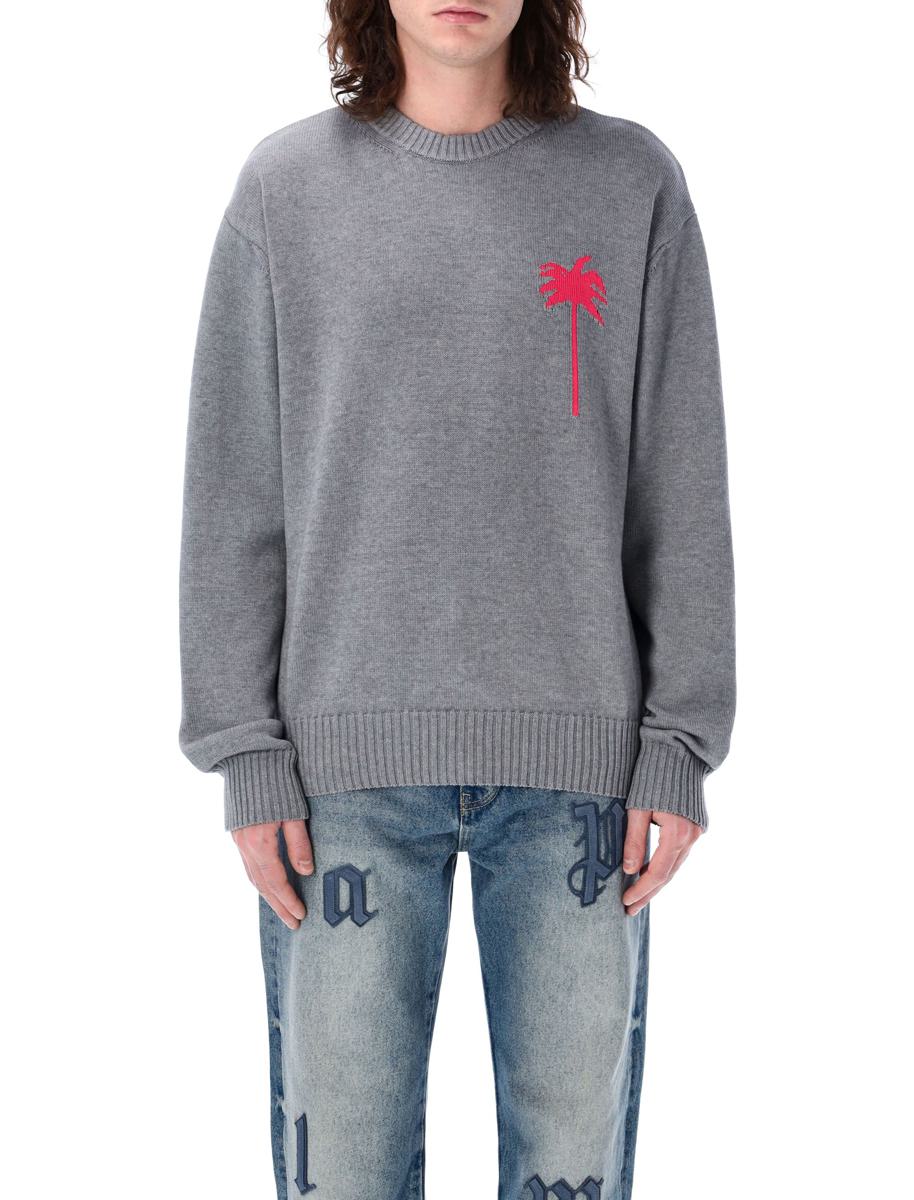 Palm Angels stickad tröja med palminlägg
