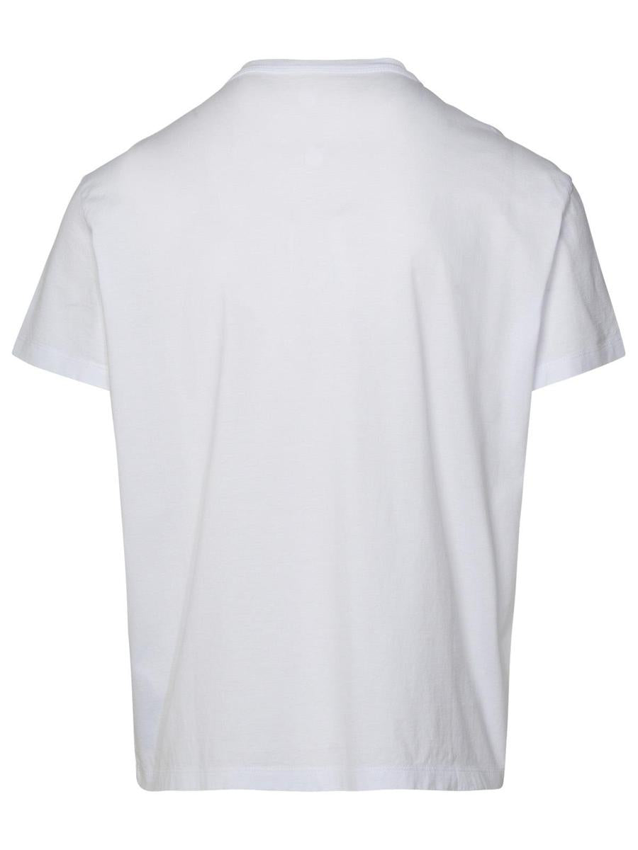 Maison Margiela Vit Bomulls-T-shirt