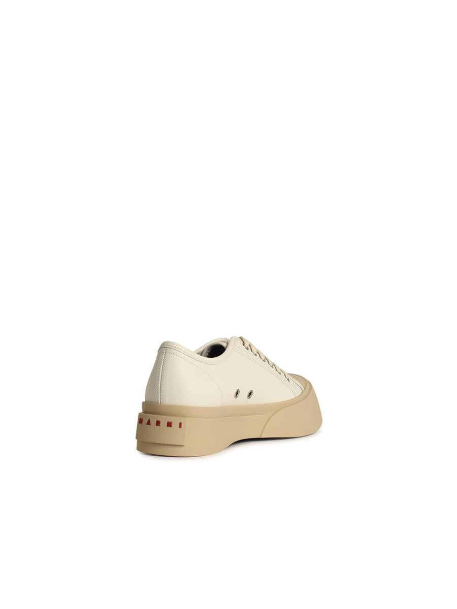 Marni vita lädersneakers