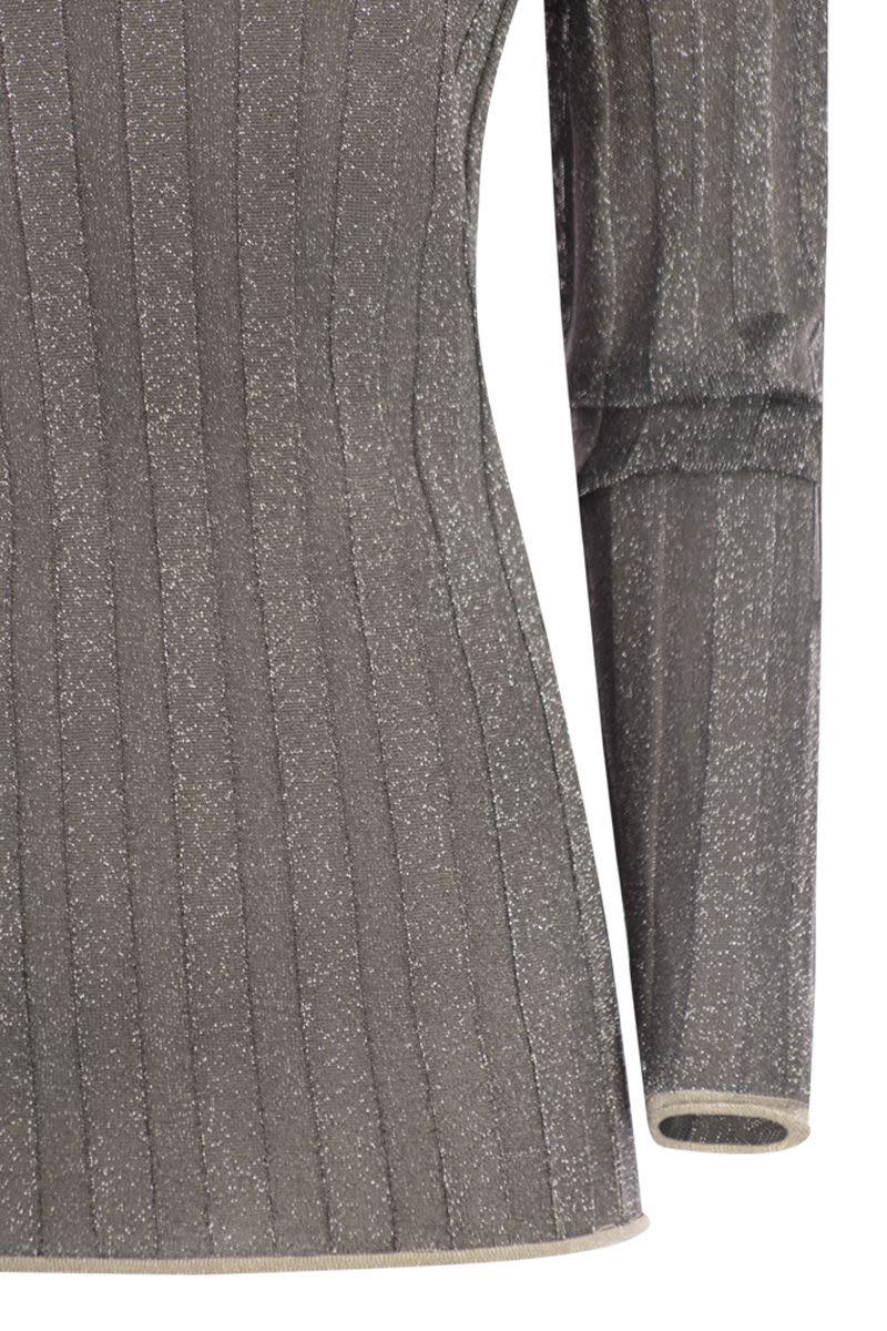 Fabiana Filippi Ribbad Polotröja Med Lurex