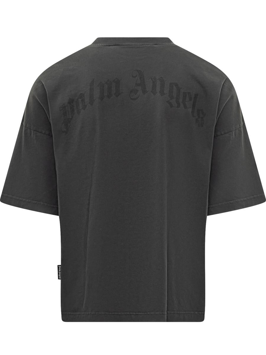Palm Angels Palm Angels svart t-shirt med logotypringning