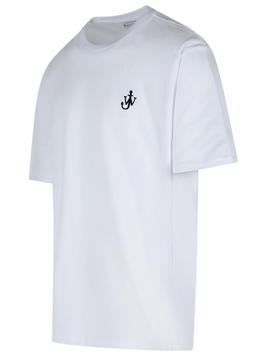 JW Anderson 'Anchor' Vit bomulls-T-shirt