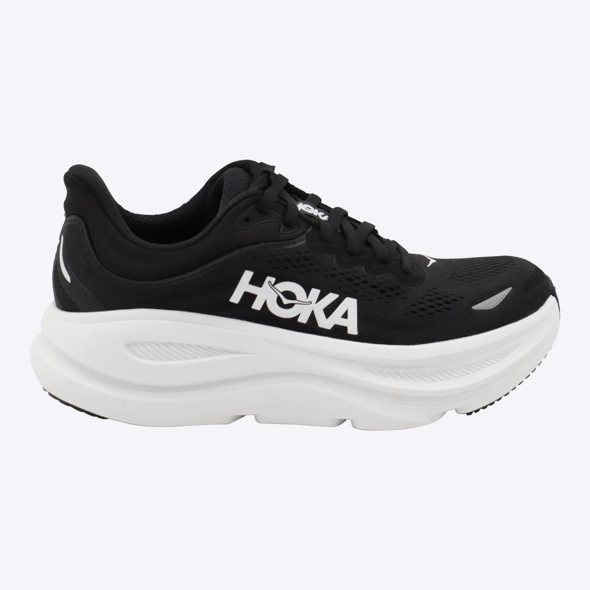 Hoka svarta och vita Bondi 9 sneakers
