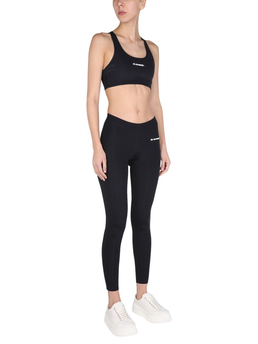 Jil Sander-leggings med logotyptryck