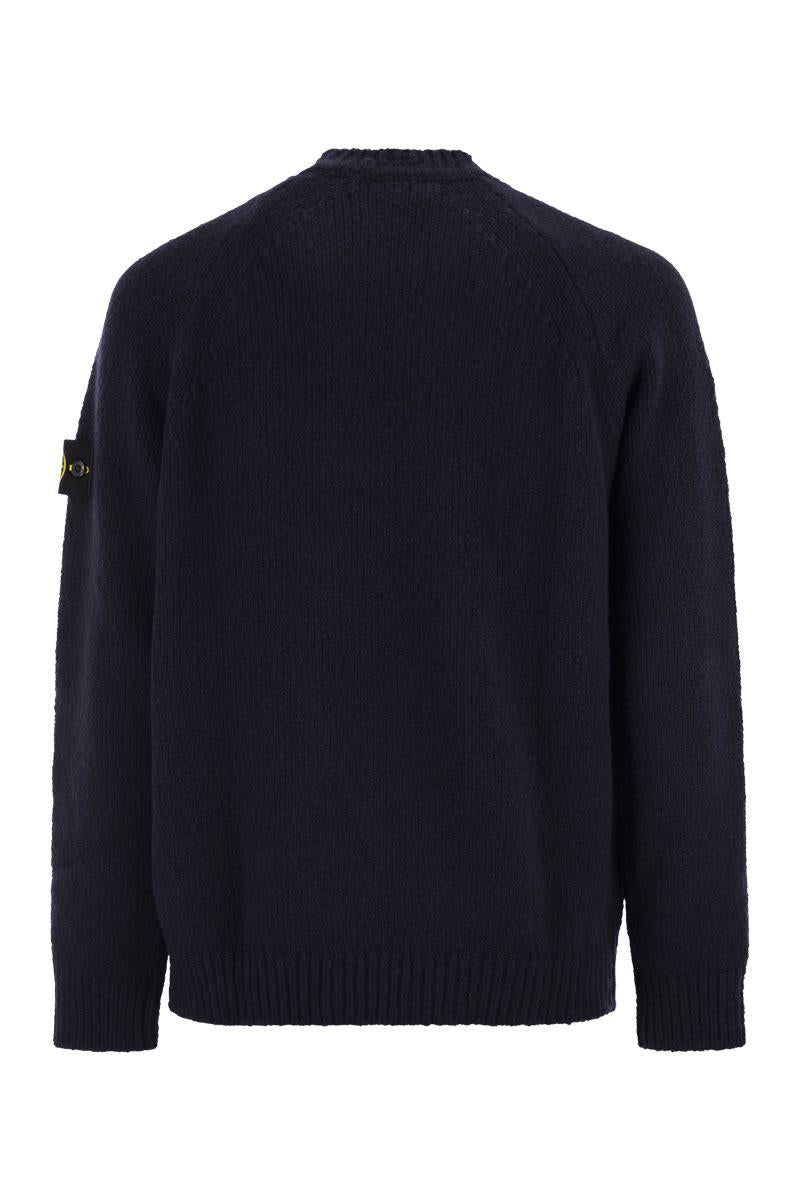 Stone Island rundhalsad tröja med raglanärmar
