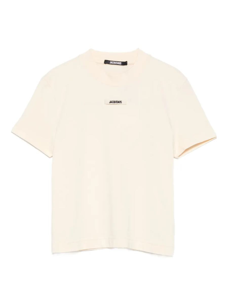 Jacquemus bomulls-t-shirt med logotyp