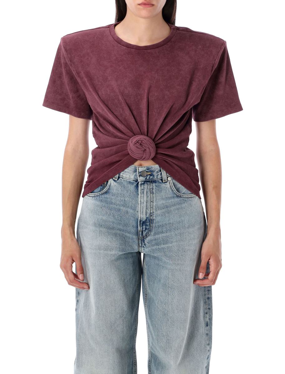 Magda Butrym Knuten Ribbad T-shirt