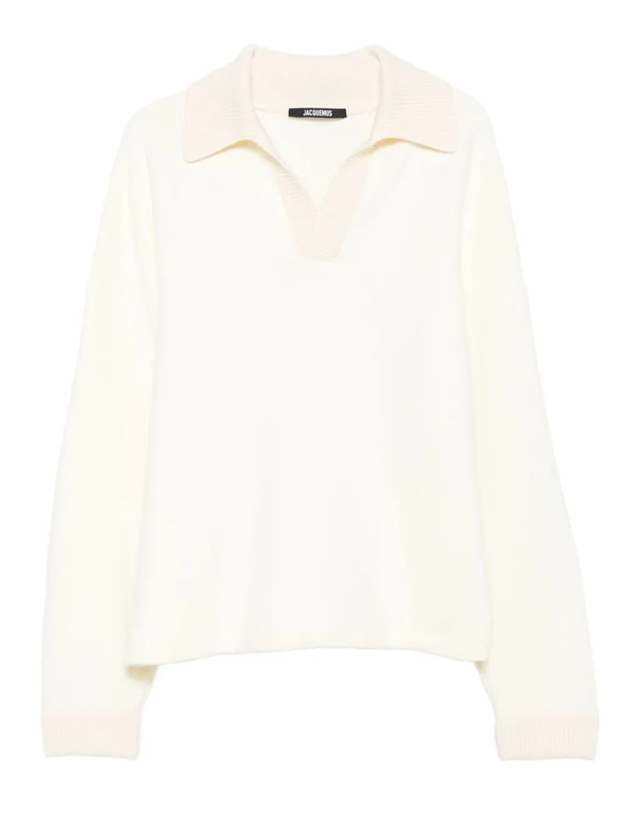 Jacquemus Ribbad Tröja Med Polokrage