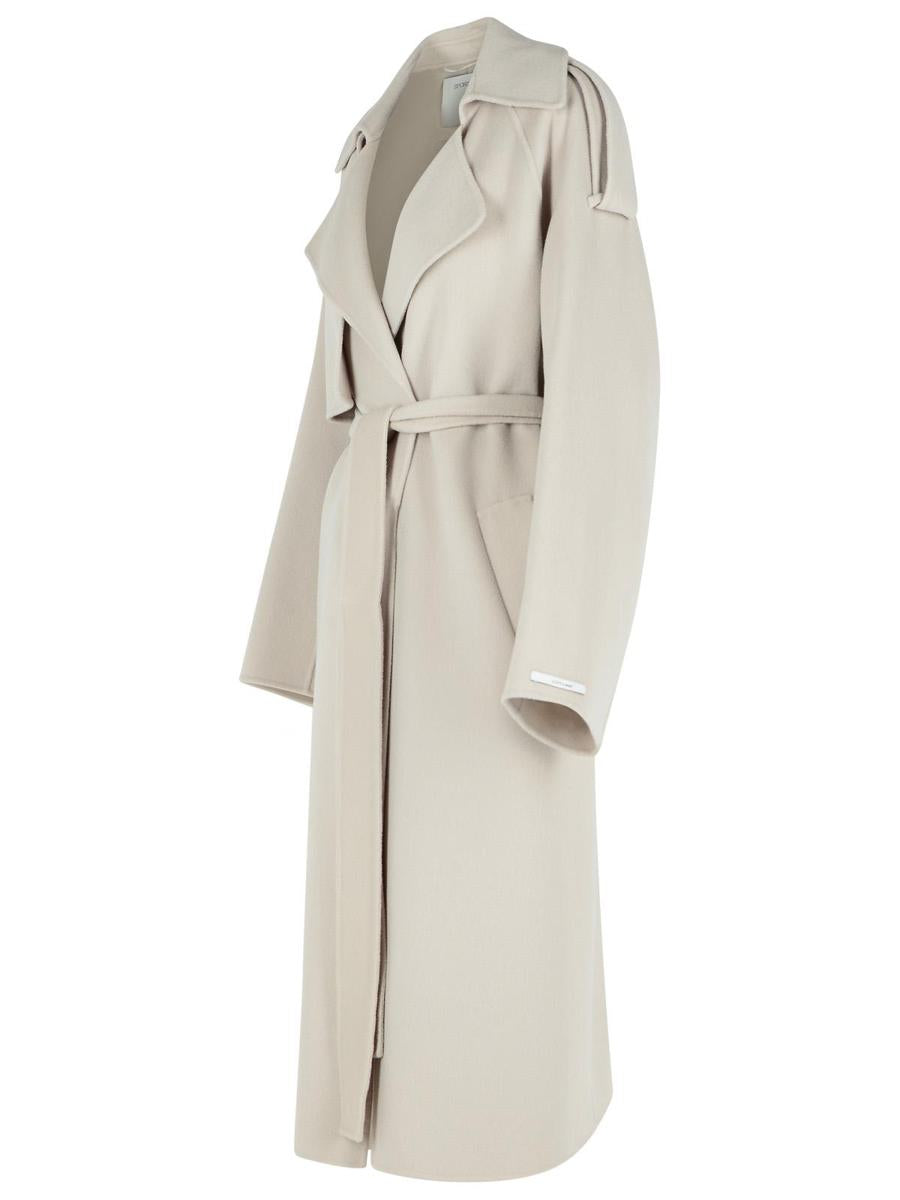 Sportmax 'Fiore' Beige Ullkappa