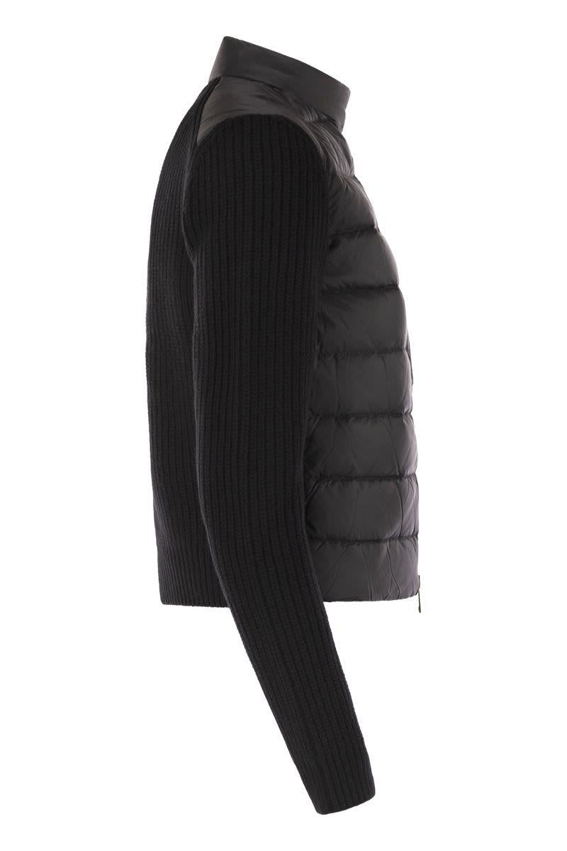 Moncler Vadderad Ullkofta Med Dragkedja