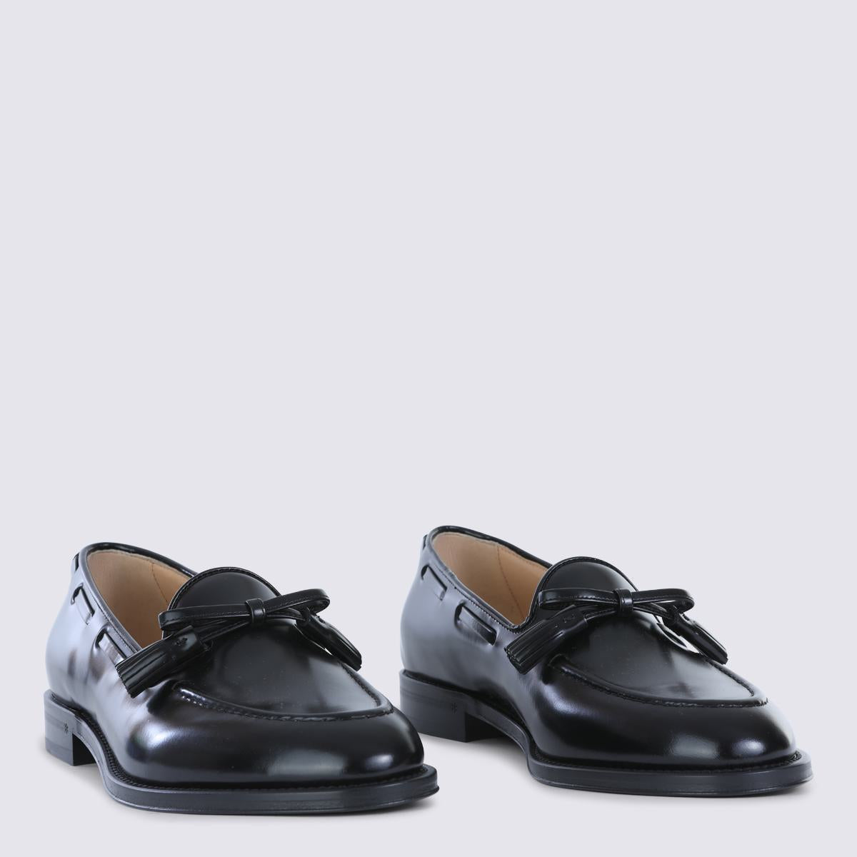 Valentino Garavani svarta läderloafers