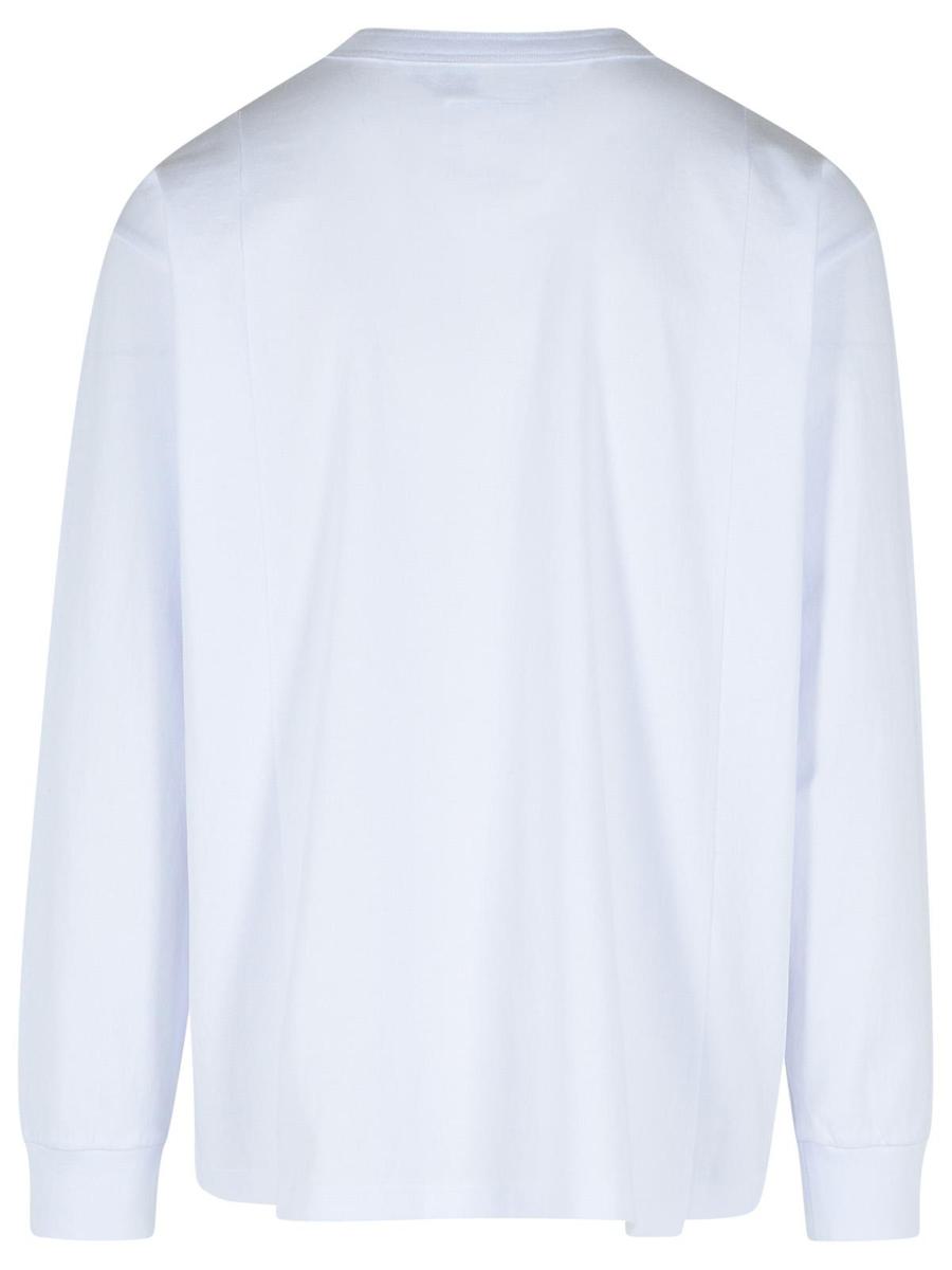 Sacai Vit Bomulls-T-shirt
