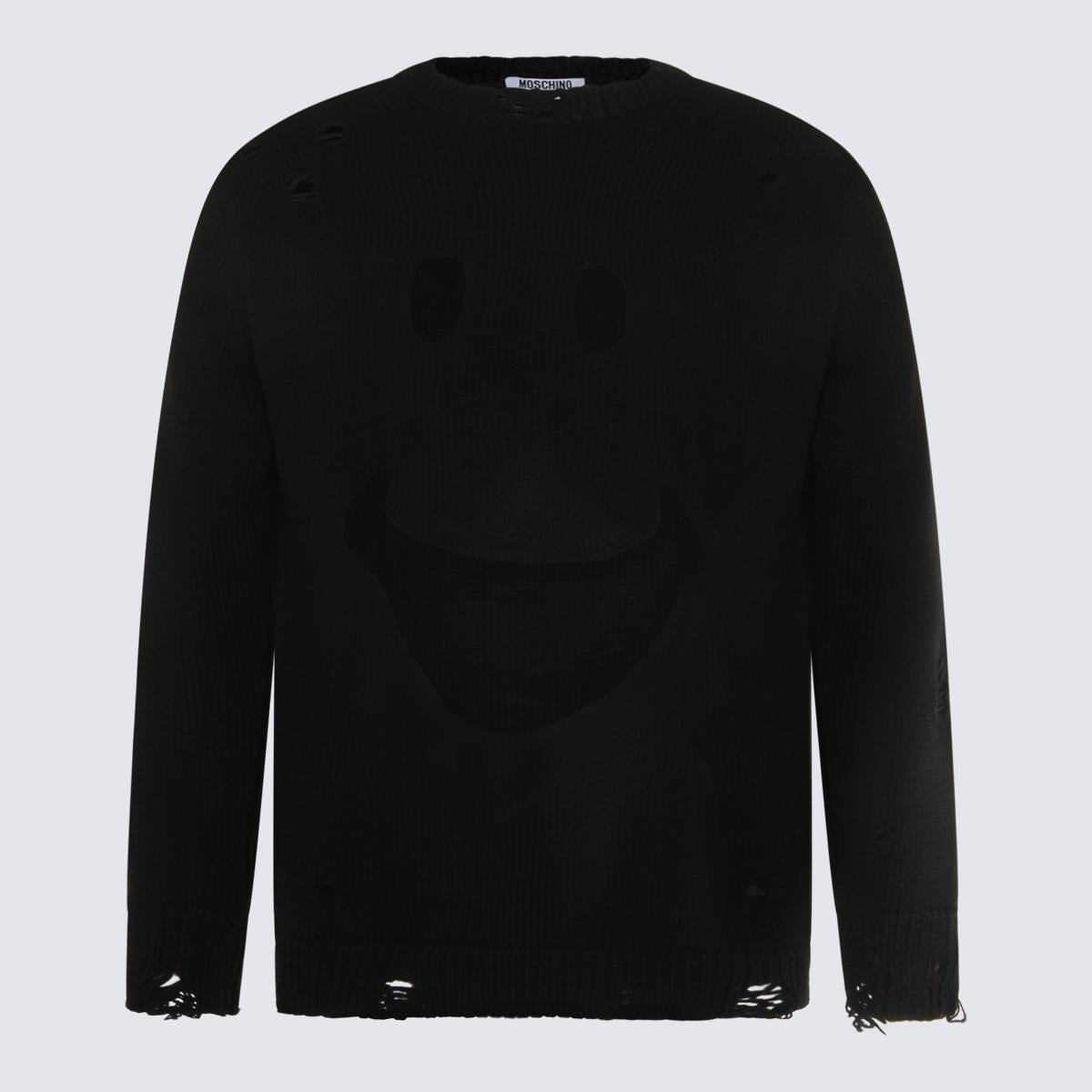 Moschino svarta stickade ullplagg