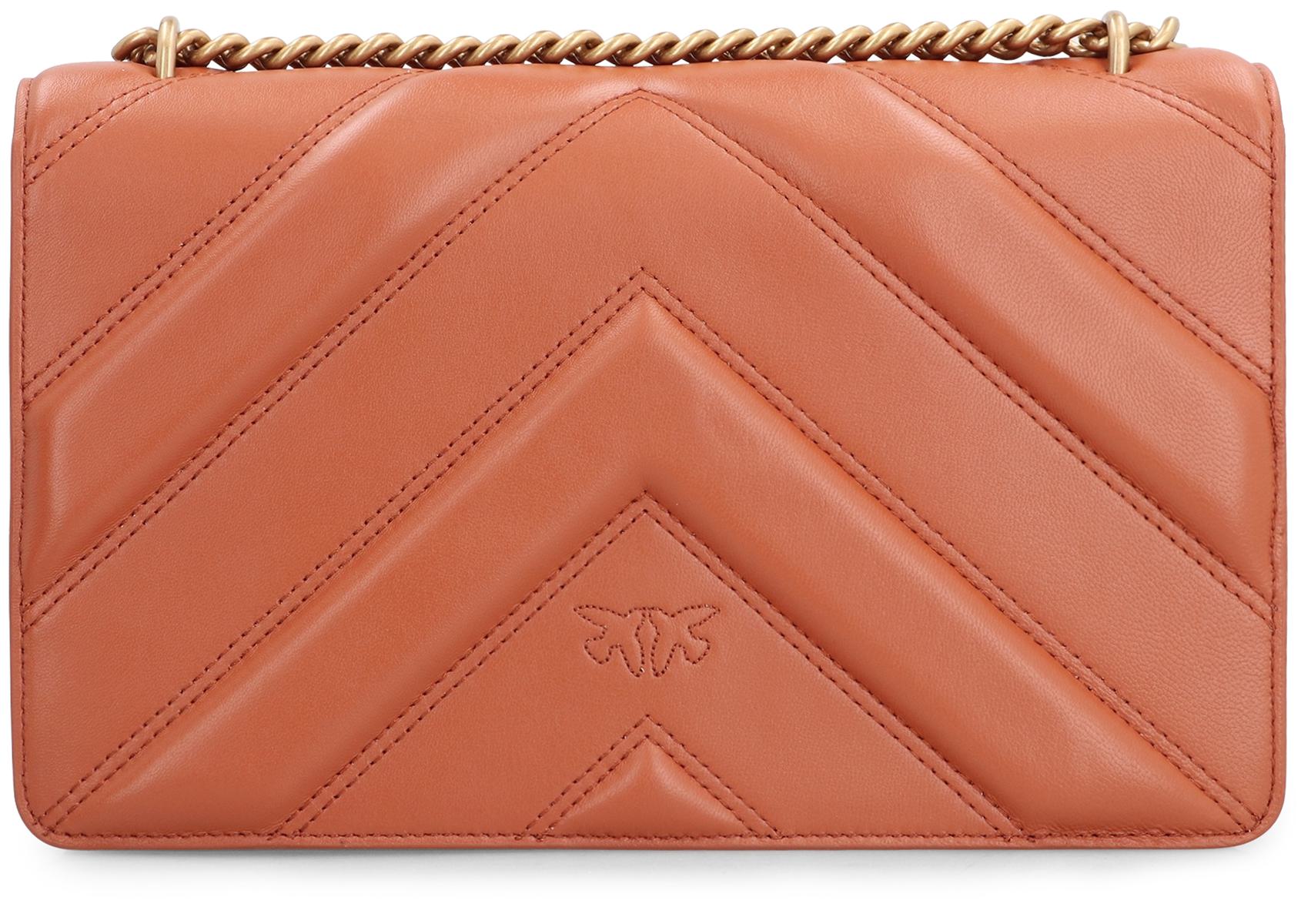 Pinko Love Bag Axelremsväska i Läder
