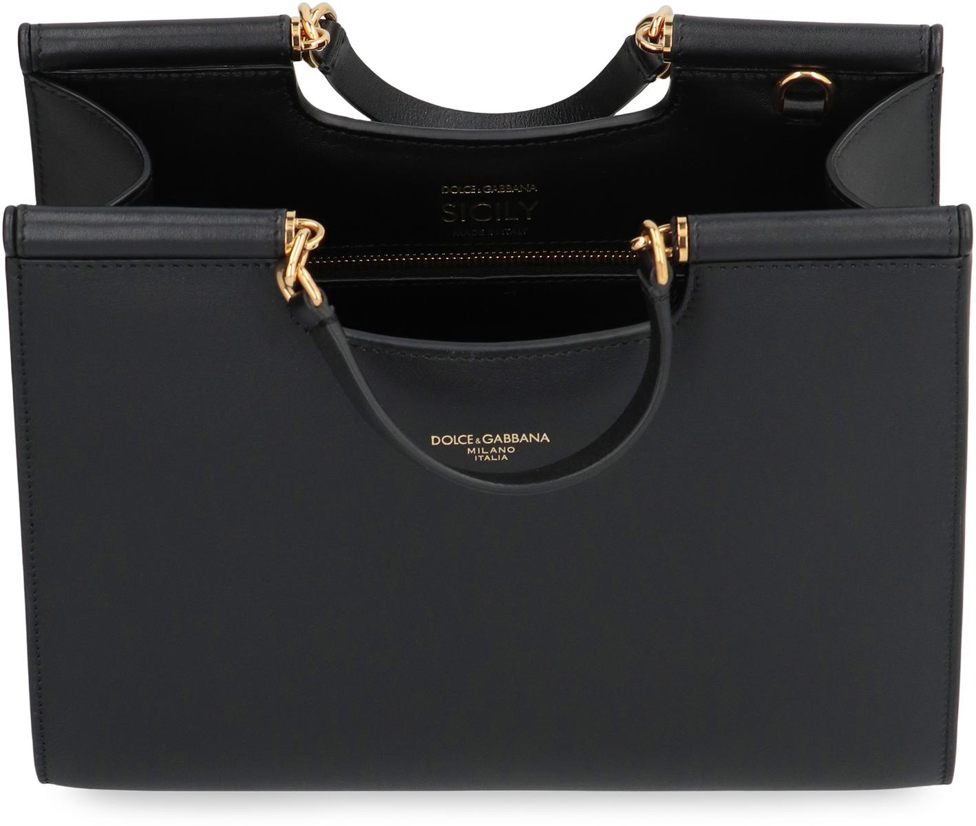 Dolce & Gabbana Liten Sicilien Tote Bag