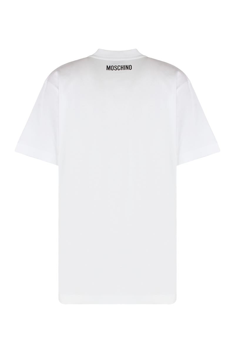 Moschino bomulls-t-shirt med rund hals