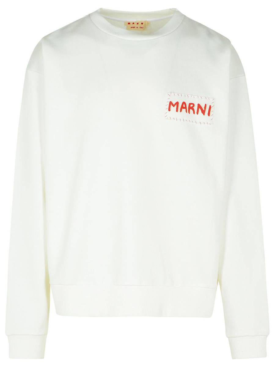 Marni Vit Bomullströja