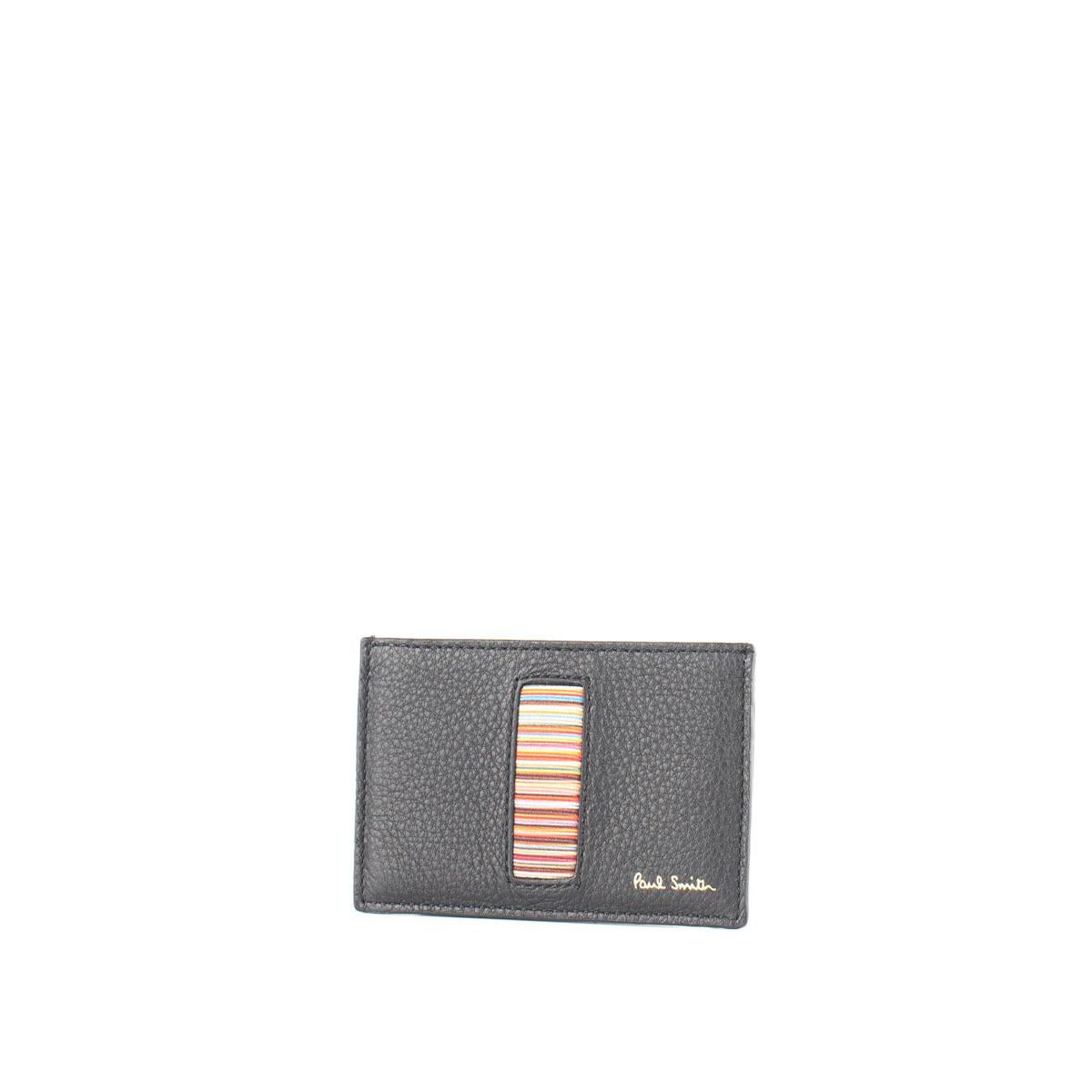 Paul Smith korthållare i svart läder