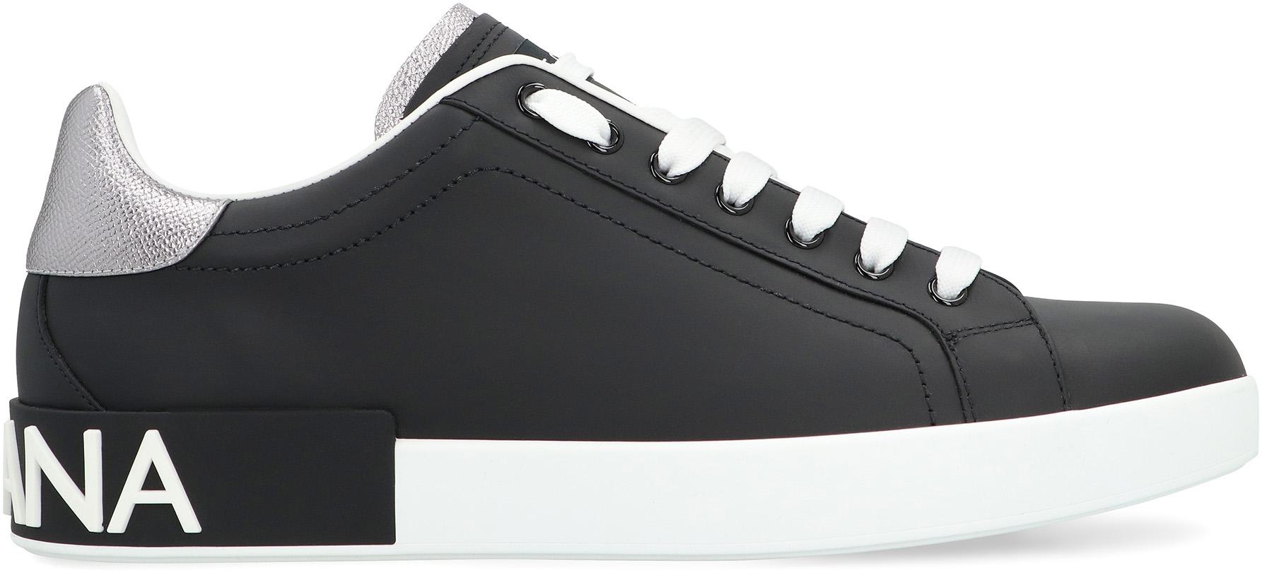 Dolce & Gabbana Portofino Spoiler Låga Sneakers i Läder