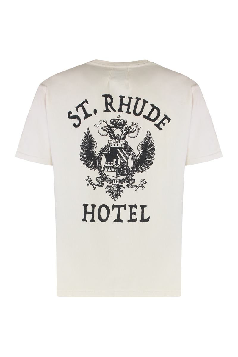 Rhude-logotypbomullst-t-shirt