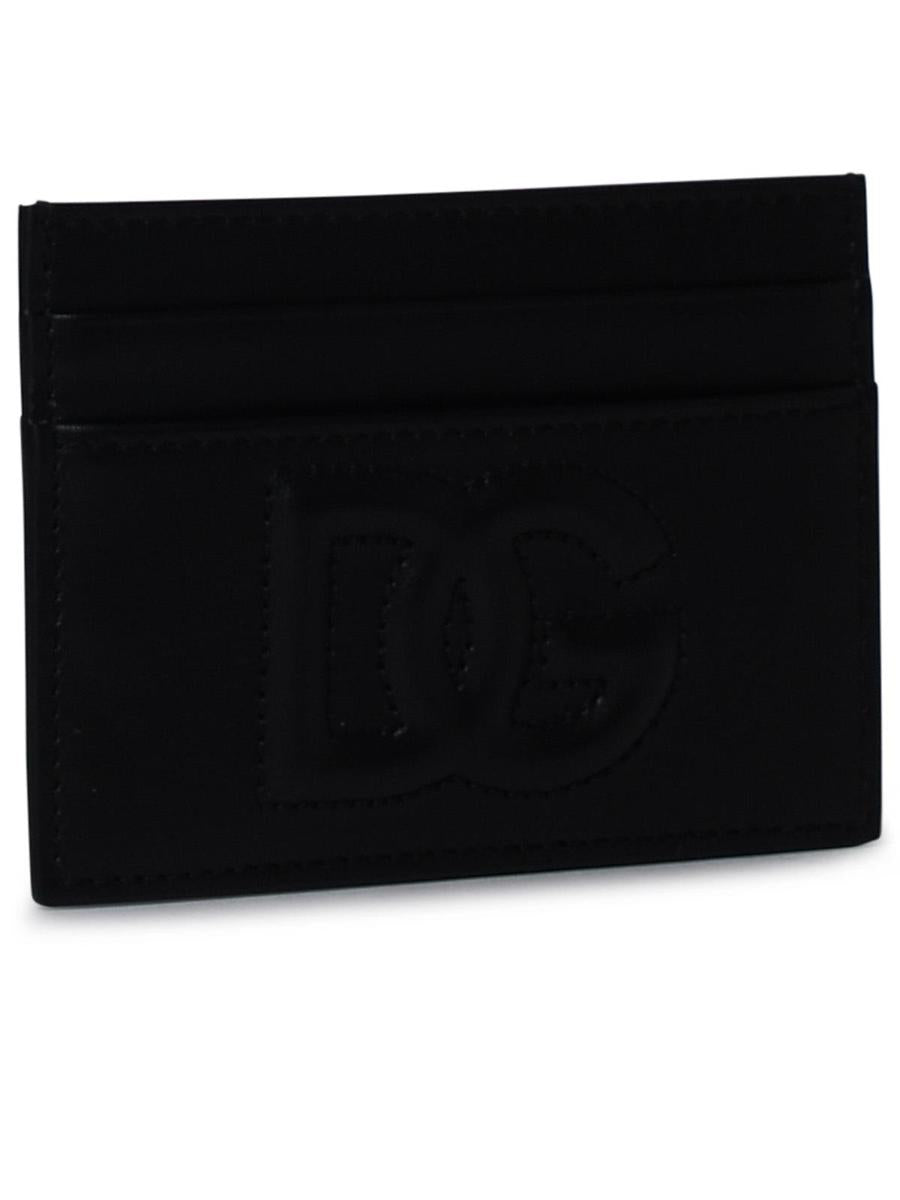 Dolce & Gabbana svart läderkorthållare