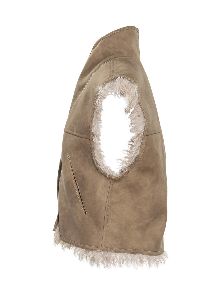 Isabel Marant Étoile Shearling Väst med hög krage Isabel Marant Étoile