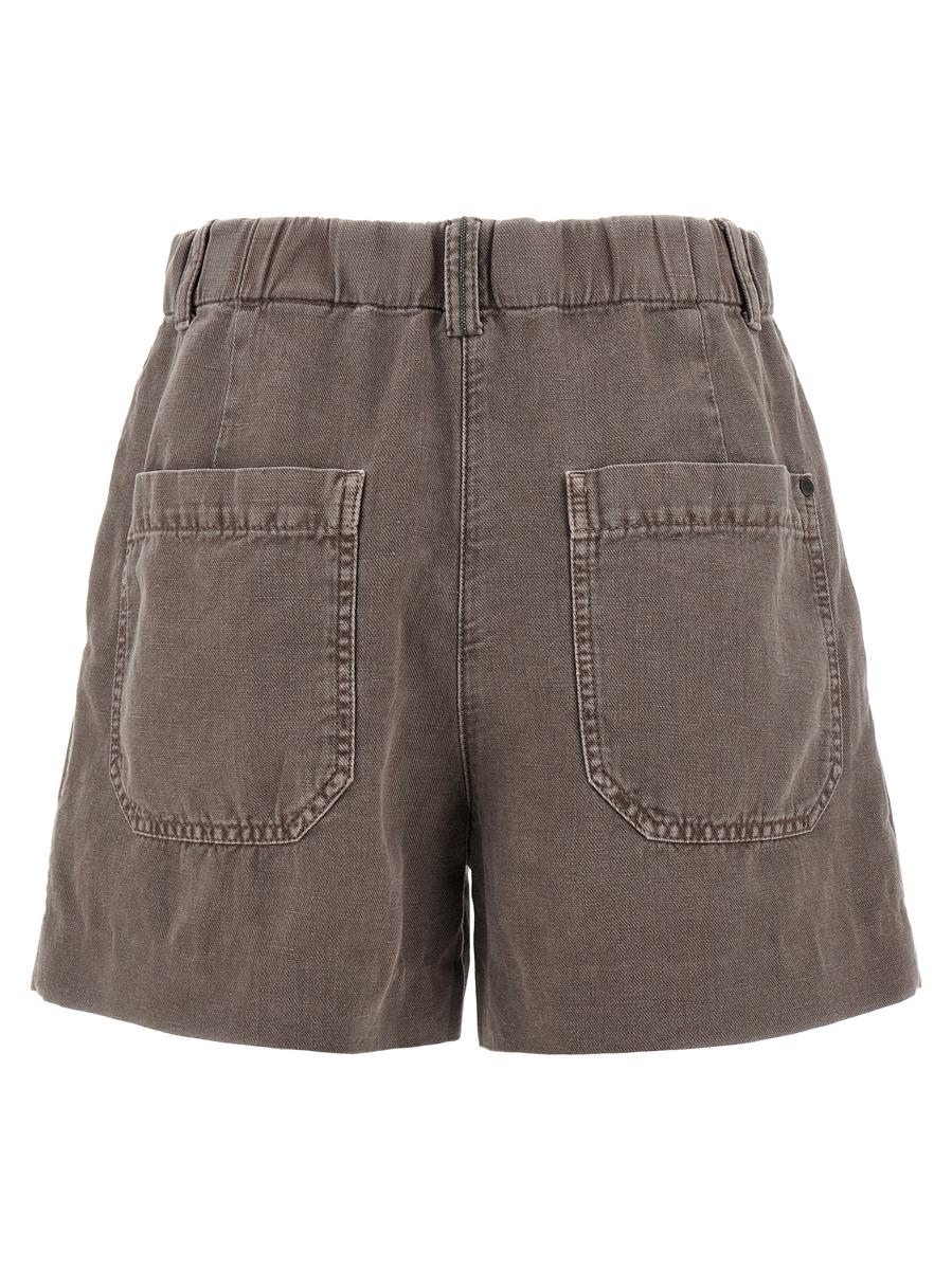 Brunello Cucinelli Linne Bomullsshorts
