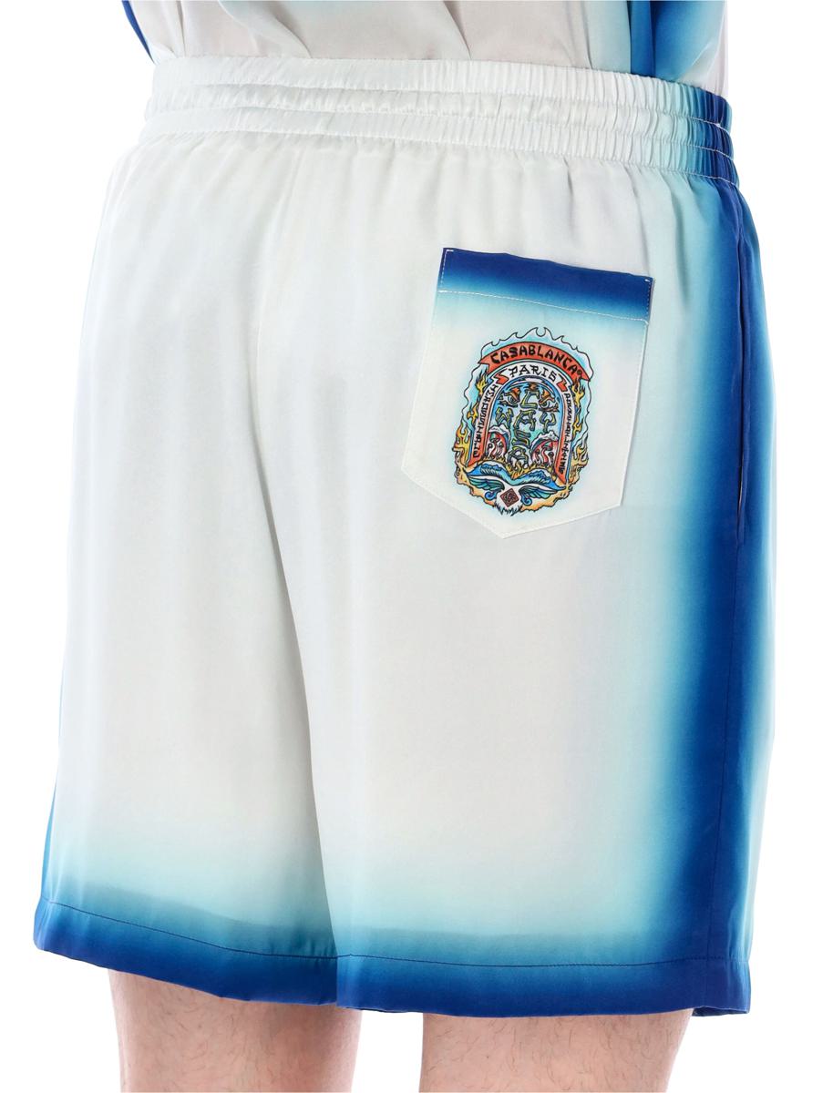 Casablanca Casa Way Skate Shorts i siden