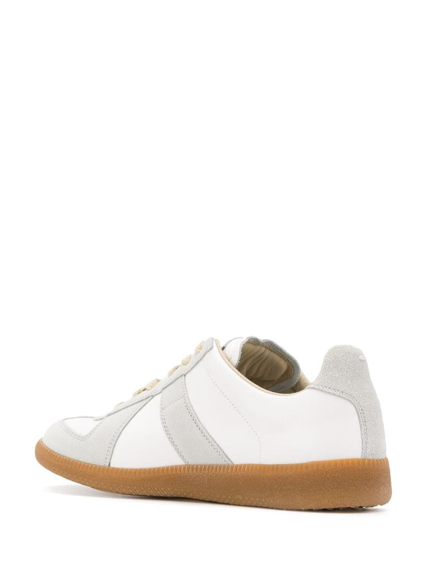 Maison Margiela Dam Bicolor Läder Replica Sneakers