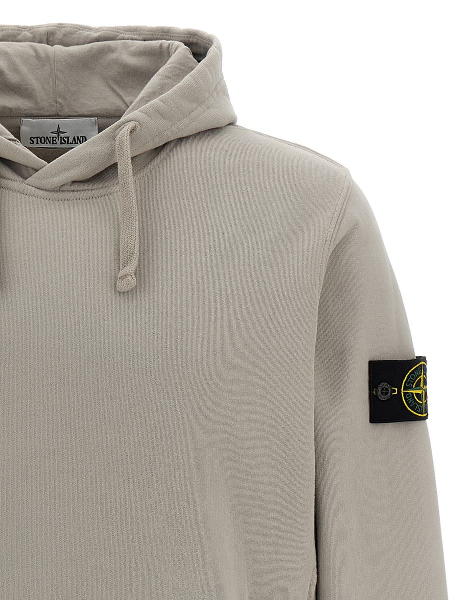 Stone Island-huvtröja med logotypmärke