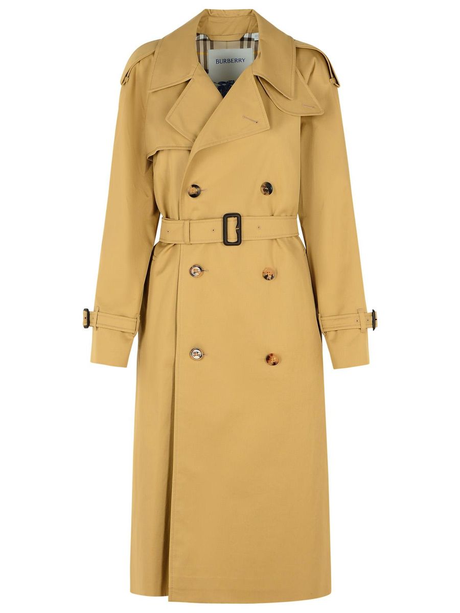 Burberry Beige Trenchcoat i Bomullsblandning