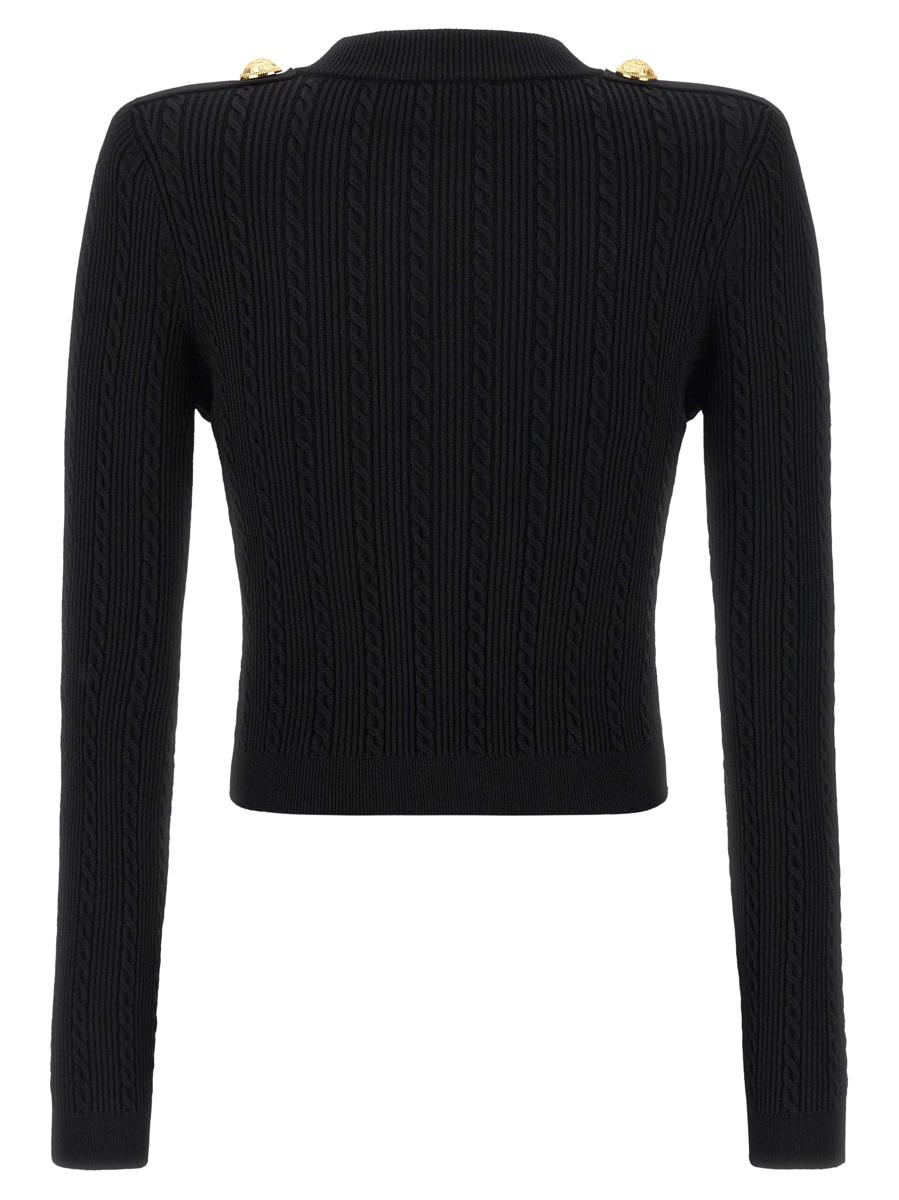 Balmain Twisted Stickad Kofta