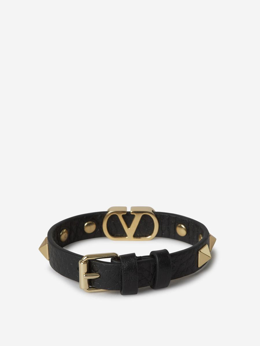Valentino Garavani Vlogo signaturläderarmband