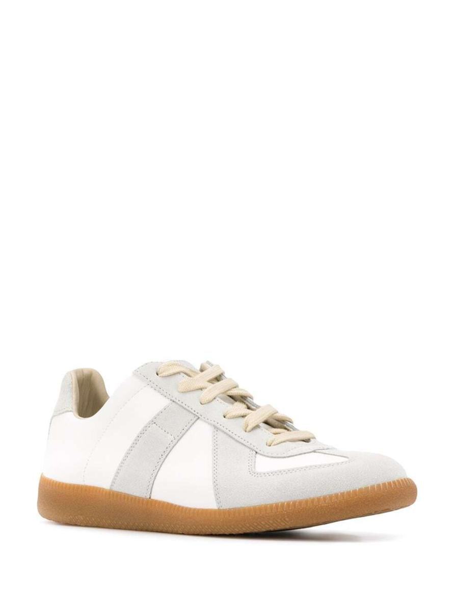 Maison Margiela Dam Bicolor Läder Replica Sneakers