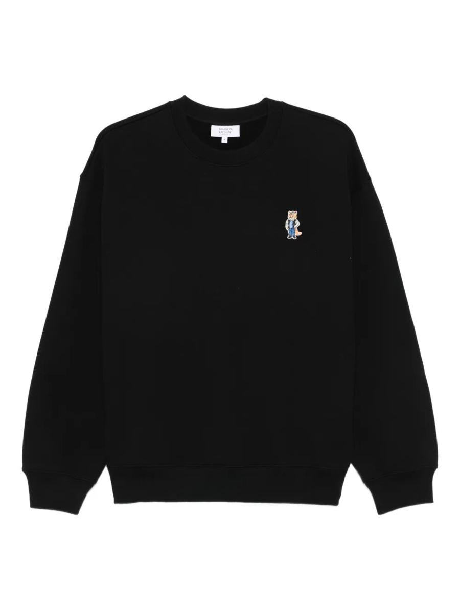 Maison Kitsuné Klädd Fox Comfort Fit Fleece Sweatshirt Kläder
