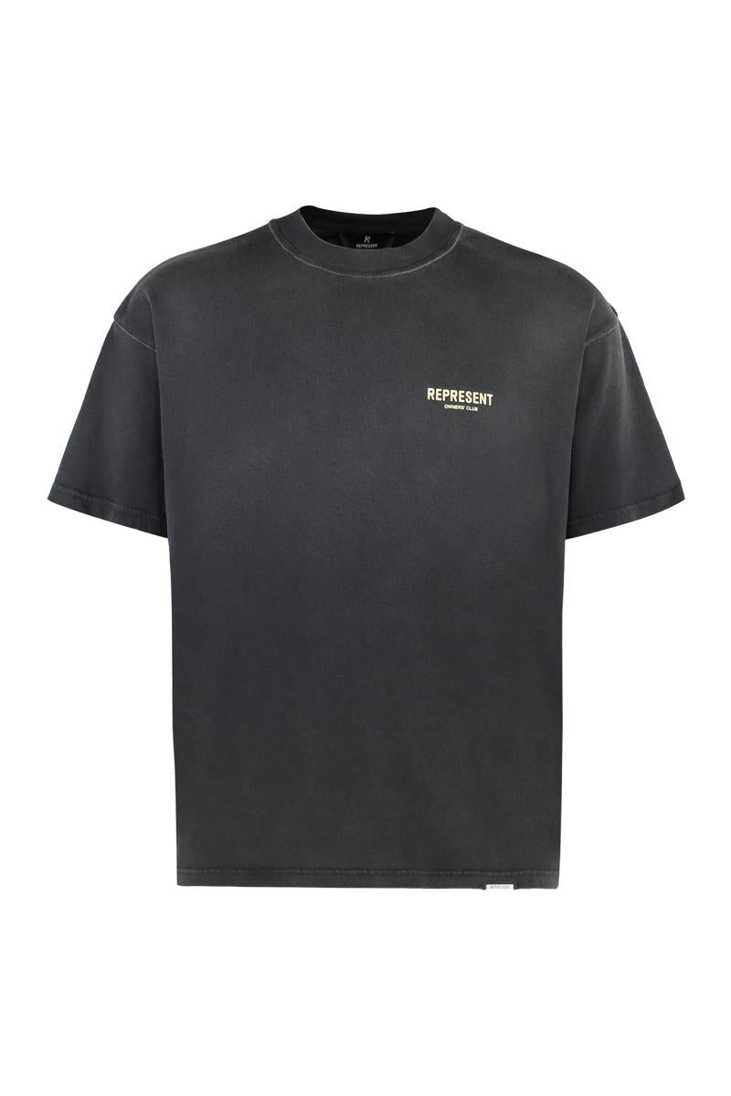 Represent bomulls-t-shirt med rund hals