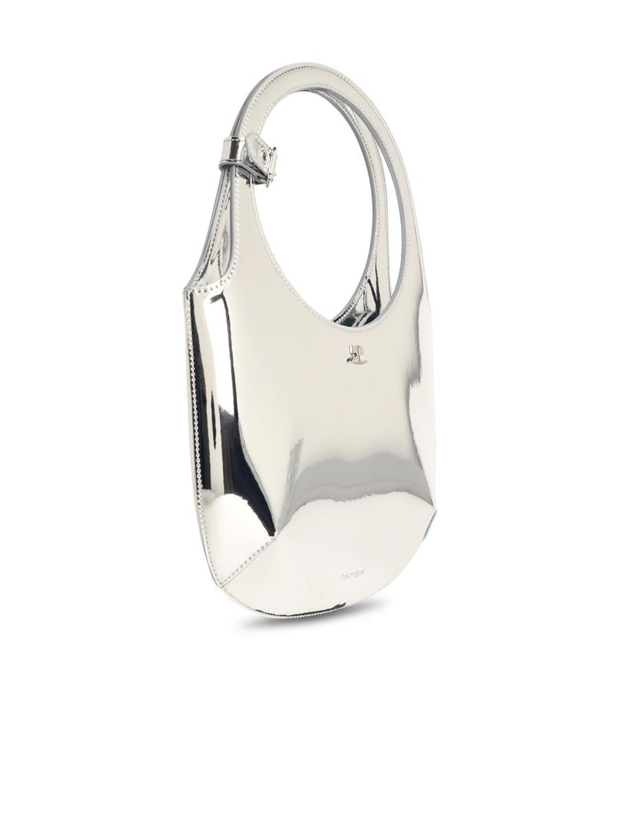 Courrèges 'Heliga Spegeln' Silver Läderväska