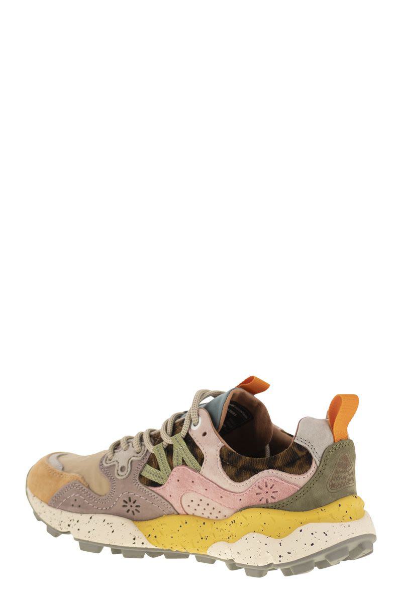 Flower Mountain Yamano 3 - Sneakers i mocka och tekniskt tyg