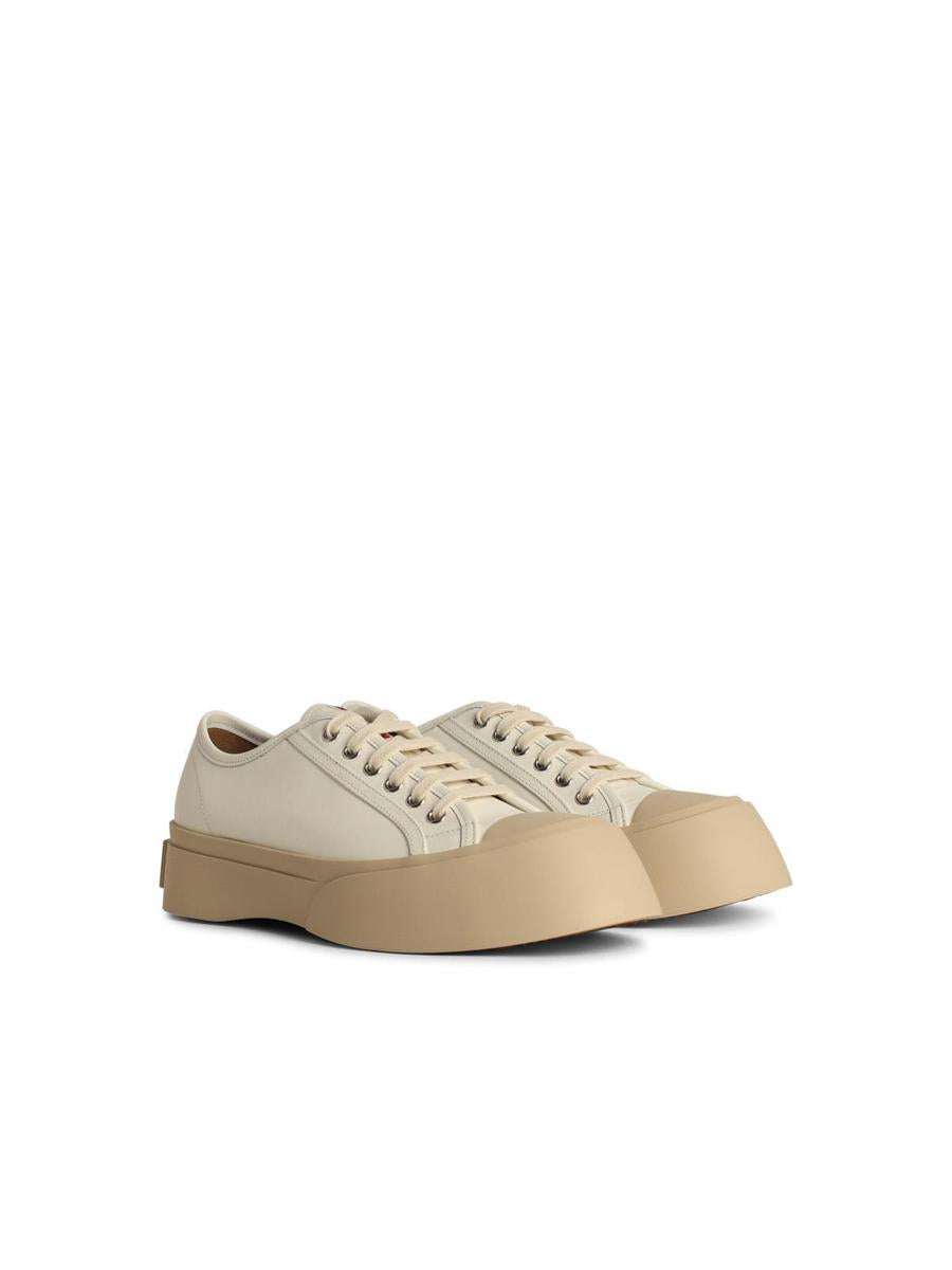 Marni vita lädersneakers