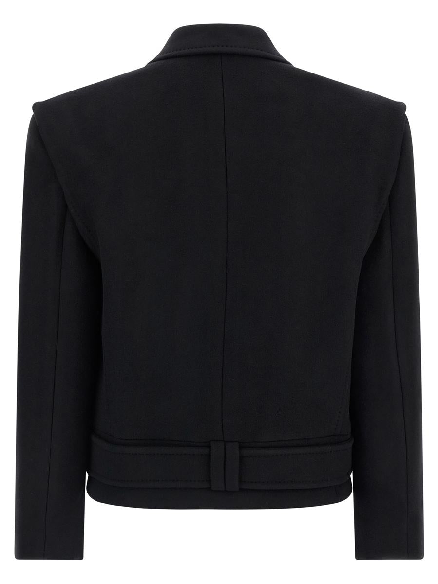 Balmain Dubbelknäppt Kappa