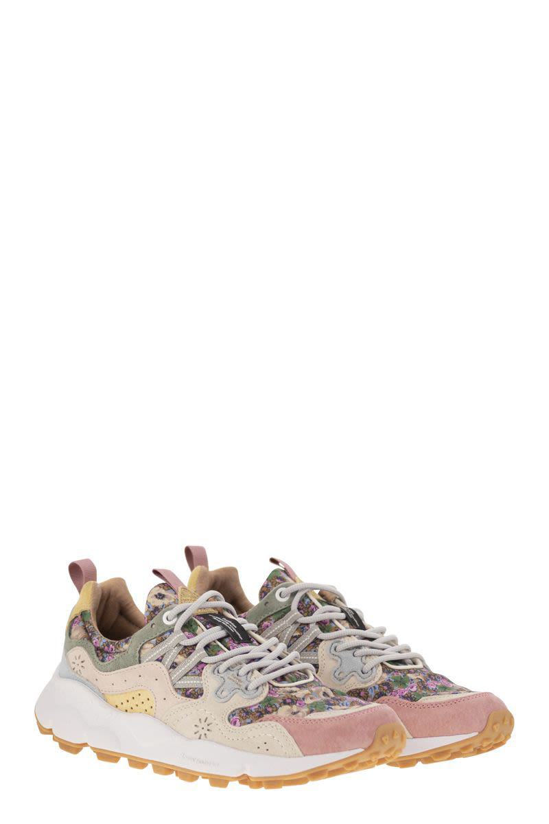 Flower Mountain Yamano 3 - Sneakers i mocka och tekniskt tyg